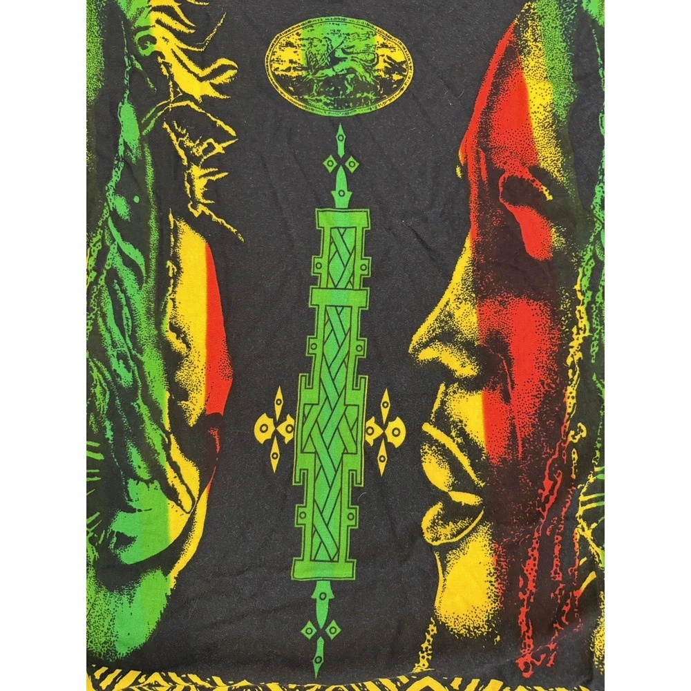 Bob Marley Tapestry Shawl Beach Cover-up Sarong Multicolor With Fringe